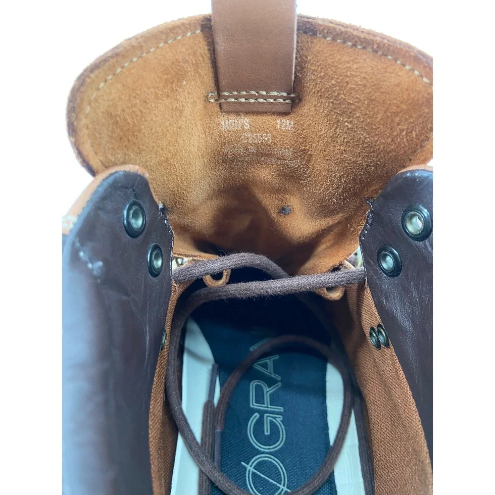 Men's Cole Haan Zero Grand Distressed Brown Leather Chukka Boots SZ 12
